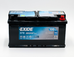Exide EFB 12V 100Ah 900A, EL800 (353x175x190mm, pravá)