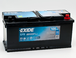 Exide EFB 12V 105Ah 950A, EL1050 (392x175x190mm, pravá)