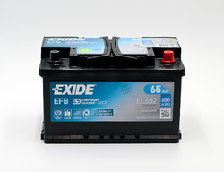 Exide EFB 12V 65Ah 720A, EL652 (278x175x175mm, pravá)