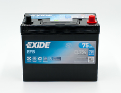 Exide EFB 12V 75Ah 750A, EL754 (261x175x222mm, pravá) - kopie