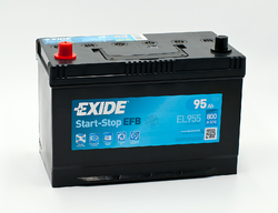 Exide EFB 12V 95Ah 800A, EL955 (306x173x222mm, levá)