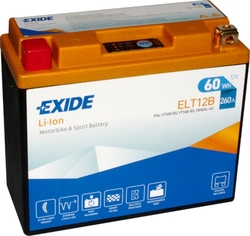 Exide Li-Ion ELT12B 12V 60Wh 260A (150x65x130mm) YT12B-BS; YT14B-BS