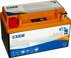 Exide Li-Ion ELTX14H 12V 48Wh 240A (150x87x93mm) YTX14H-BS; KMX14-BS