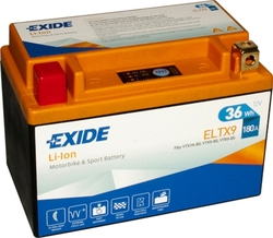 Exide Li-Ion ELTX9 12V 36Wh 180A (150x87x105mm) YTX7A-BS; YTX9-BS