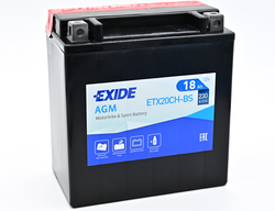 Exide AGM 12V 18Ah 230A, ETX20CH-BS (150x87x161mm) JIS: YTX20CH-BS