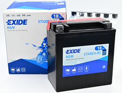 Exide AGM 12V 18Ah 230A, ETX20CH-BS (150x87x161mm) JIS: YTX20CH-BS