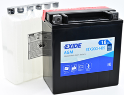 Exide AGM 12V 18Ah 230A, ETX20CH-BS (150x87x161mm) JIS: YTX20CH-BS