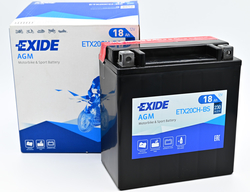 Exide AGM 12V 18Ah 230A, ETX20CH-BS (150x87x161mm) JIS: YTX20CH-BS