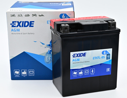 Exide AGM 12V 6Ah 100A, ETX7L-BS (113x70x130mm) JIS: YTX7L-BS