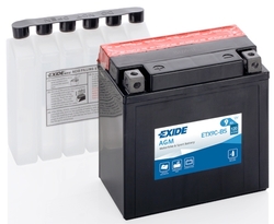 Exide AGM 12V 9Ah 120A, ETX9C-BS (135x75x139mm) JIS: YTX9C-BS