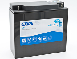 Exide GEL12-16, 12V 16Ah 100A (180x75x165mm)