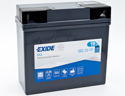 Exide GEL12-19, 12V 19Ah 170A (185x80x170mm)