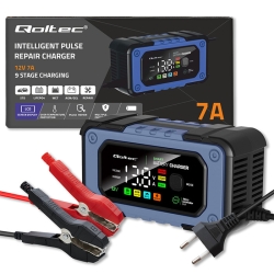 Qoltec 52486 12V/7A Inteligentní nabíječka baterií