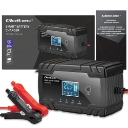 Qoltec 52490 12V/8A, 24V/4A Inteligentní nabíječka baterií
