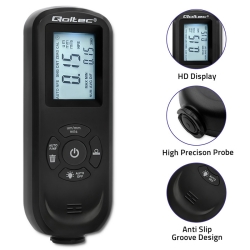 Qoltec 50646; Měřič tloušťky laku 0~2000 μm