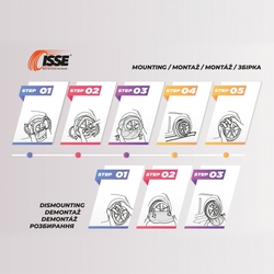 Textilní sněhové řetězy Isse Easysock XL 2 ks