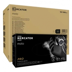 Nitrilové rukavice MERCATOR MOTO BLACK XXL 100ks