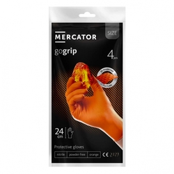 Nitrilové rukavice MERCATOR GoGrip ORANGE 4ks M