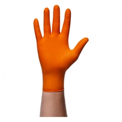 Nitrilové rukavice MERCATOR GoGrip ORANGE 4ks L