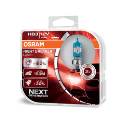 OSRAM 12V HB3 60W night breaker laser (2ks) Duo-box