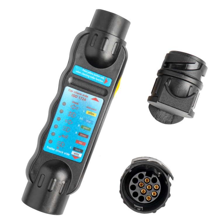 Tester zásuvek a zástrček přívěsů 7/13PIN AMIO-03225