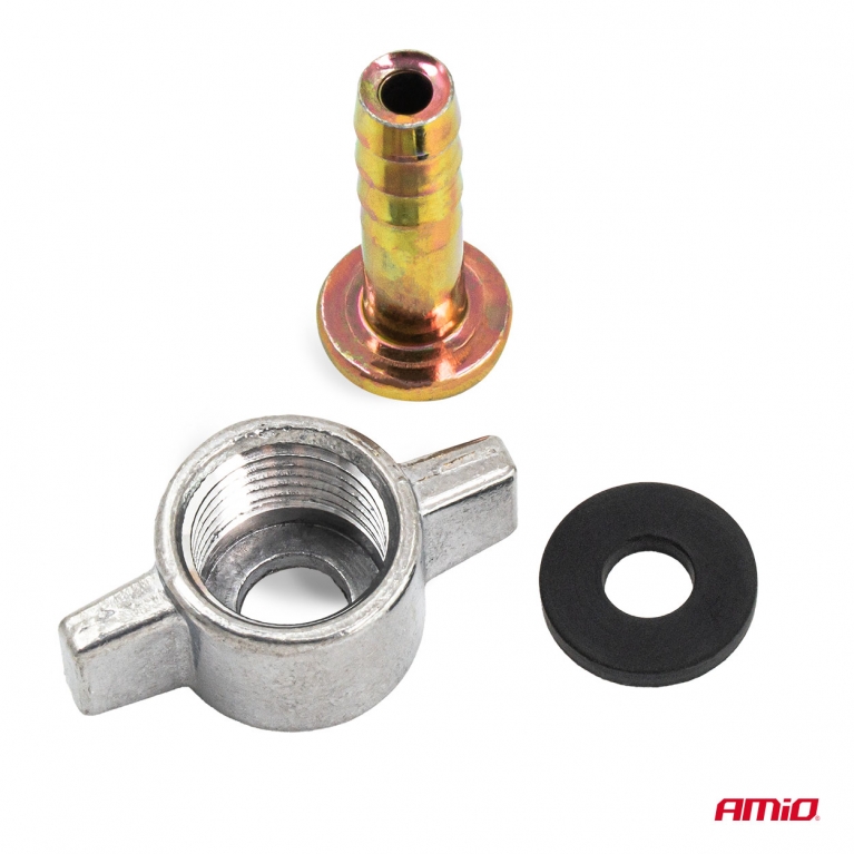 Matice kompresoru s motýlkovým závitem M16 x 1,5 pro 8 mm AMiO-04499