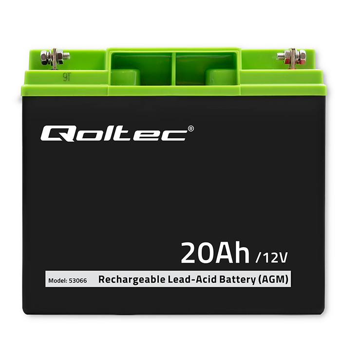 Qoltec 53066; 12V 20Ah (182x72x165mm)