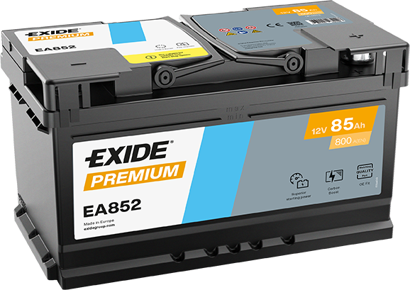 Exide Premium 12V 85Ah 800A, EA852 (315x175x175mm, pravá)