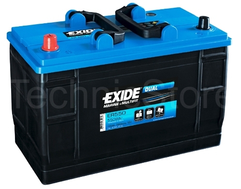 Exide ER550 Dual 12V 115Ah 760A (350x175x235mm)