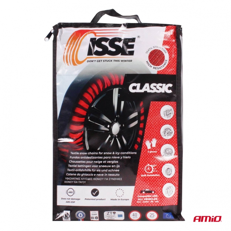 Textilní sněhové řetězy Isse Classic 66 2 ks